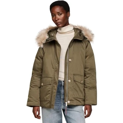 Abbildung von Tommy Hilfiger Parka, Damen, Größe: Medium, Army green