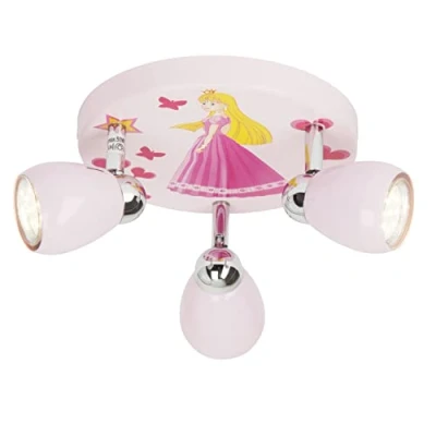 Abbildung von BRILLIANT Lampe Princess LED Spotrondell 3flg ros3x PAR51, GU10, 3W Reflektorlampen inklusive, (250lm, 3000K) Köpfe schwenkbar