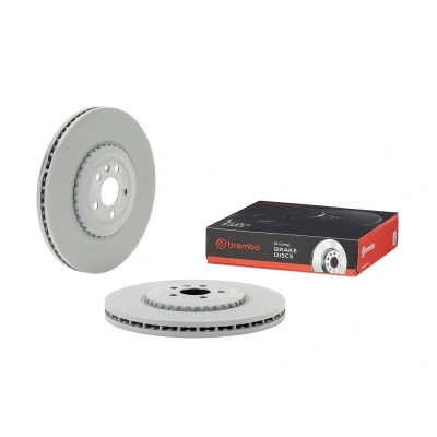 Abbildung von BREMBO Bremsscheibe LAND ROVER: Range Rover Velar 370mm 32mm 5 zweiteilige Bremsscheibe, innenbelüftet hochgekohlt 09.D723.23 LR141754,LR161917