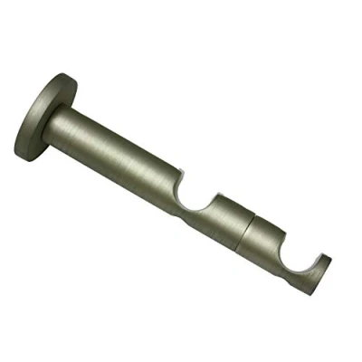 Abbildung von Gardinia Kombiträger 2 Lauf offen für Ø 19 mm champagner 9/6 cm, Metall