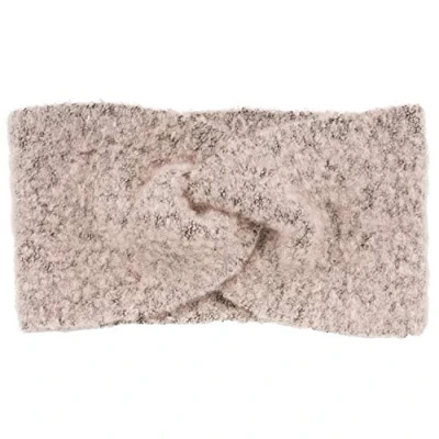 Abbildung von styleBREAKER Damen Feinstrick Stirnband leicht meliert mit Twist Knoten, warmes Winter Haarband Webstoff, Headband 04026052, Farbe:Altrose