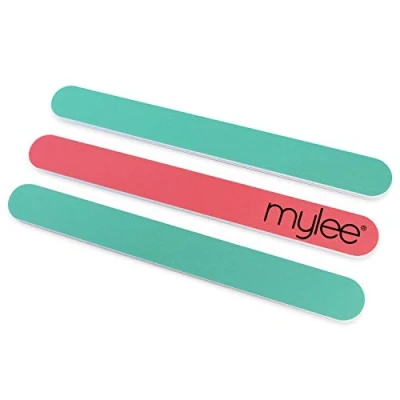 Abbildung von Mylee doppelseitige Nagelfeilen (3er Pack) Professionelles Maniküre Vorbereitungstool zum Formen und Reparieren, 180/240 Reibungsfläche, für Acryl, natürliche Nägel Gellackentfernung geeignet
