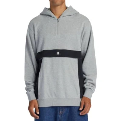 Abbildung von DC Shoes Optics OTLR KNFH Kapuzenpullover, Herren, Größe: Medium, Heather grey