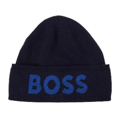 Abbildung von BOSS ELIO Unisex Mütze, Größe: One Size, Dark blue