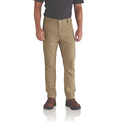 Abbildung von Carhartt Herren Rugged Flex® Straight Fit 5 Pocket Canvas Arbeitshose, Dunkles Khaki, W30/L30