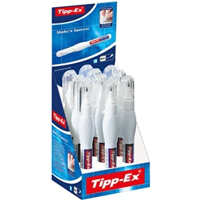 Abbildung von Tipp Ex Korrekturstift Shake&#039;n Squeeze, mit Metallspitze, 10x8 ml, Ideal für das Büro, Home Office oder die Schule
