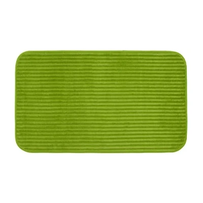 Abbildung von Gözze Rutschfester Weicher Badeteppich, 100% Polyester, 60 x 100 cm Dunkelgrün