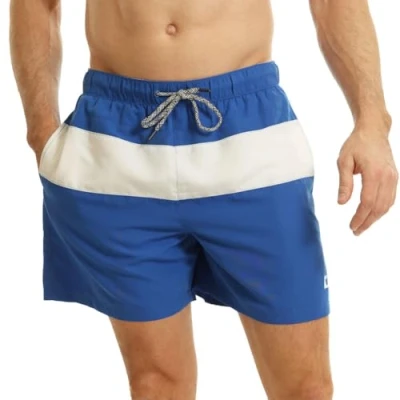 Abbildung von RIPT Herren Essentials Quick Dry UV 50 Sonnenschutz Badeshorts Badehose, Königsblau/Weiß, M
