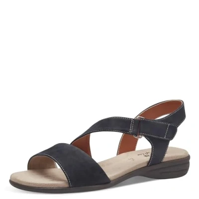 Abbildung von Jana Damen Sandalen flach mit Klettverschluss Vegan, Blau (Navy), 38 EU