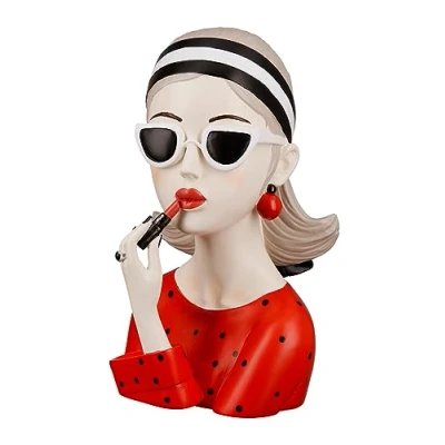 Abbildung von GILDE Dekofigur »Figur Lady mit rotem Lippenstift«