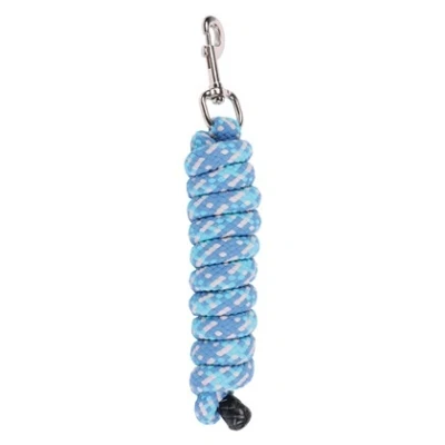 Abbildung von Harry&#039;s Horse Führstrick Mounty Musketon Zilver 2m Blau/Türkis/Grau