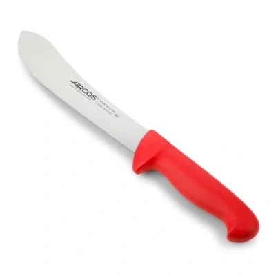 Abbildung von Arcos Serie 2900 Metzgermesser Steakmesser Klinge Nitrum Edelstahl 200 mm HandGriff Polypropylen Farbe Rot