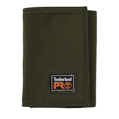 Abbildung von Timberland PRO Herren Cordura Klettverschluss, Nylon, RFID, dreifach faltbar, mit Ausweisfenster Geldbörse, Oliv/Blatt für Mich (Leaf It to Me), Einheitsgröße