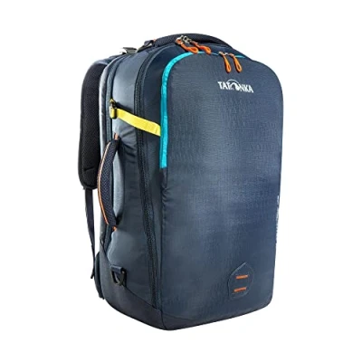 Abbildung von Tatonka Daypack Flightcase 25L Handgepäck Rucksack mit Laptopfach Komplett aufziehbar für schnellen Zugriff an der Sicherheitskontrolle 25 Liter Volumen (navy)