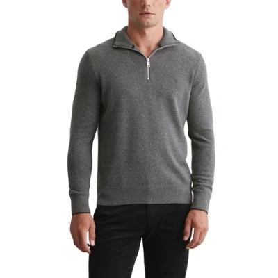 Abbildung von Marc O&#039;Polo Troyer Regular AUS Strickpullover, Herren, Größe: Medium, Graphite grey melange