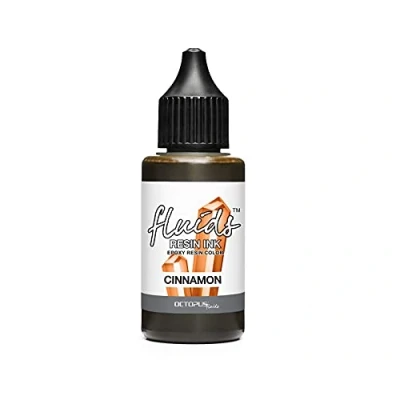 Abbildung von Octopus Fluids Resin Ink CINNAMON, Alcohol für Epoxidharz und UV Resin, Farbe, Harz Farbe braun, 30 ml