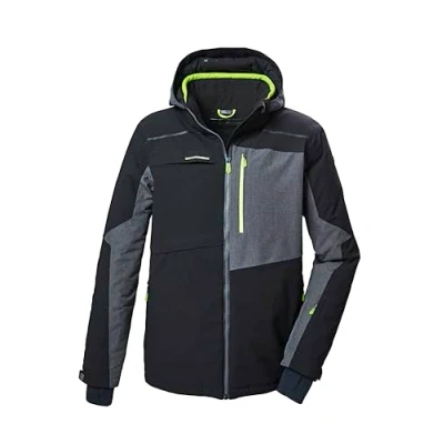 Abbildung von killtec Herren Skijacke/Funktionsjacke mit abzippbarer Kapuze und Schneefang KSW 71 MN SKI JCKT, schwarz, XXL, 41960 000