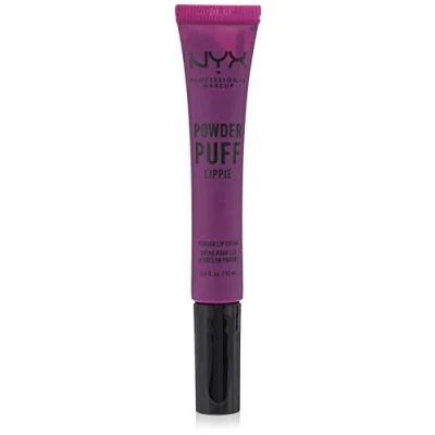 Abbildung von NYX Professional Makeup Lippencreme Powder Puff Lippie Lip Cream, leichte Creme für die Lippen, pudrig weicher Look, 12 ml, Plum Purple