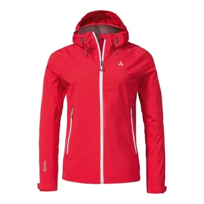 Abbildung von Schöffel Vistdal Regenjacke / wasserabweisende Jacke, Damen, Größe: 36, Rot