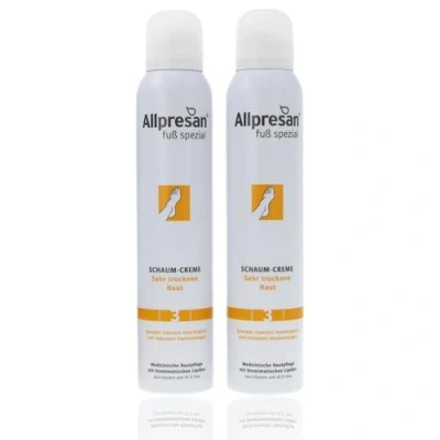 Abbildung von Allpresan Fuß spezial Nr. 3 Schaum Creme Fußcreme für sehr trockene Haut Zur täglichen Fußpflege trockener Füße 200 ml (2)