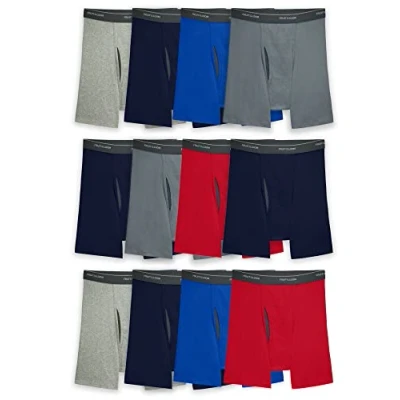 Abbildung von Fruit of the Loom Herren Coolzone Boxer Briefs, Moisture Wicking &amp; Breathable, Assorted Color Multipacks Retroshorts, 12 Stück, Small (12er Pack)