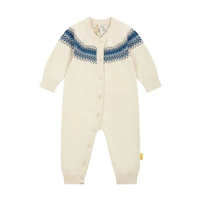 Abbildung von Steiff Strampler Langarm Racer Pyjama für Kinder, Größe: 68, Eggnog