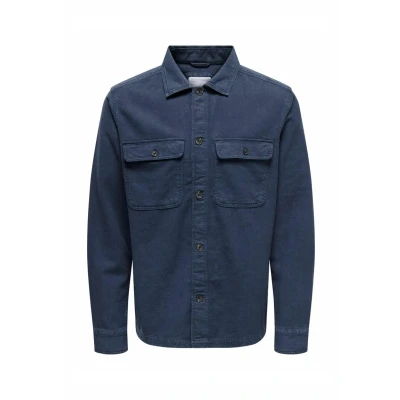 Abbildung von ONLY &amp; SONS Langarmhemd »ONSOLIVER TWILL OVERDYE OVERSHIRT BF«