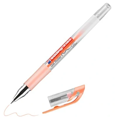 Abbildung von edding 2185 Gelroller pastell orange 1 Stift 0,7 mm Gelstifte zum Schreiben, Malen, Mandala, Bulletjournal Gelschreiber, Gelmalstifte