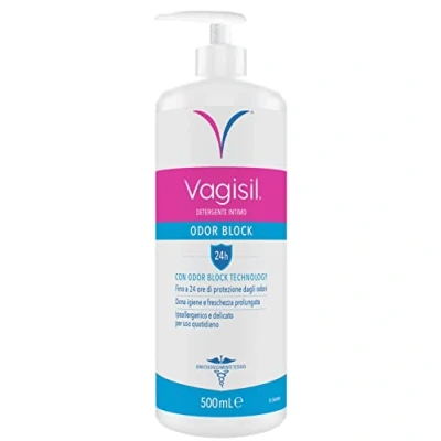 Abbildung von Vagisil Erfrischende Unterwäsche für Damen, Odor Block, tägliche Intimpflege, Damenunterwäsche, Frische, mit Aloe Vera, 24h Geruchsschutz, 500 ml