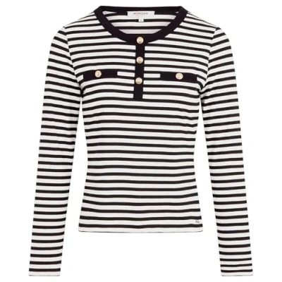 Abbildung von Morgan Langarmshirt, Damen, Größe: Small, Off white/noir