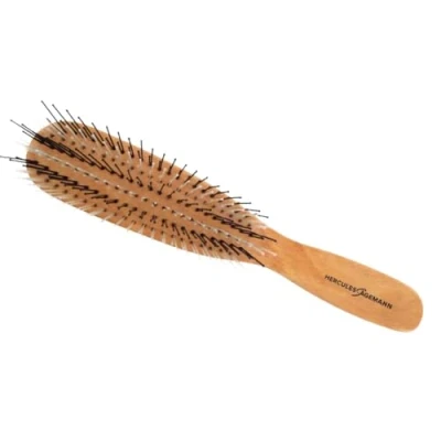 Abbildung von HERCULES SÄGEMANN Zauberbürste Holz Hochwertige Scalp Brush für sanftes Entwirren ohne Ziepen. Ideal Damen und Herren, geeignet nasses trockenes Haar. Farbe: