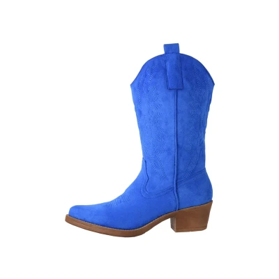 Abbildung von Elara Cowboy/Bikerboot, Damen, Größe: 39, Blau Schuhe