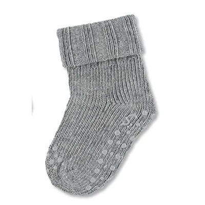 Abbildung von Sterntaler Unisex Kinder Krabbelsocken Abs krabbelsöckchen Wolle, Hellgrau, 18