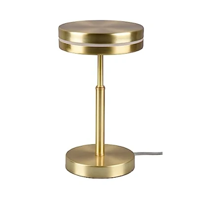 Abbildung von Trio Leuchten LED Tischleuchte Franklin 526510108, Metall Messing matt, inkl. 6 Watt