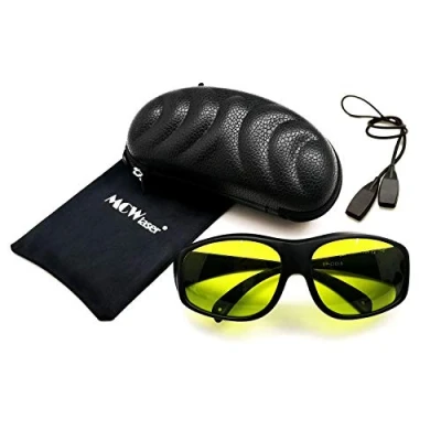 Abbildung von MCWlaser Laser Safety Schutzbrille Brille 190 440 &amp; 780 900nm, 900 1100nm, 10600nm Typisch für 355nm 405nm 808nm 810nm 980nm 1064nm 1085nm Absorptionstyp EP 17 Typ 9