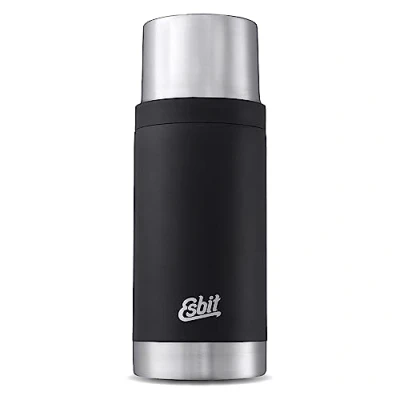 Abbildung von Esbit Thermoflasche Sculptor Isolierte Flasche aus Edelstahl für warme und kalte Getränke 750 ml in Schwarz