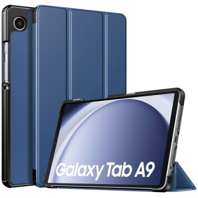 Abbildung von TiMOVO Hülle Kompatibel mit Samsung Galaxy Tab A9 8,7&quot; 2023, Schlank Leicht Schutzhülle Ständer &amp; Harter Rückseite für das Neue 8,7 Zoll Tablet SM X110/X115/X117, Marineblau