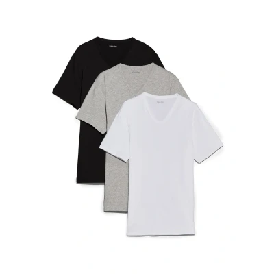 Abbildung von Calvin Klein Underwear V NECK 3 PACK Unterhemd/shirt, Herren, Größe: XXL, Black/white/grey heather