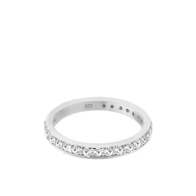 Abbildung von Elli Classic LOOK Ring, Damen, Größe: 54, Weiß