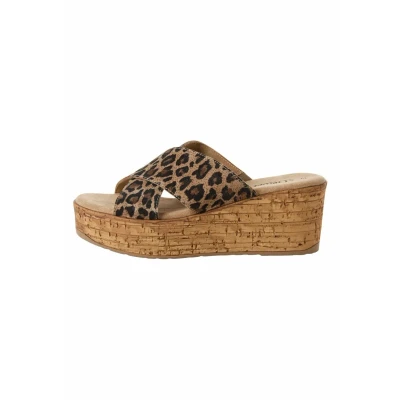 Abbildung von s.Oliver Pantolette hoch, Damen, Größe: 40, Leopard Leder