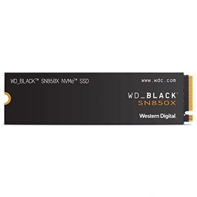 Abbildung von WD_BLACK SN850X NVMe SSD 2 TB interne (Gaming Speicher, PCIe Gen4 Technologie, Lesen 7.300 MB/s, Schreiben 6.600 MB/s) Schwarz