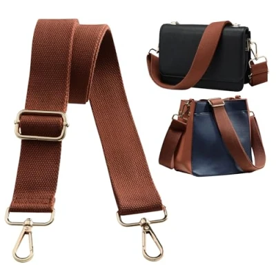 Abbildung von Navaris Handtaschengurt 75 138cm Tragegurt für Handtasche Taschengurt zum Wechseln Taschenriemen Handtaschen Gurt Trageriemen Schultergurt Taschen in Braun