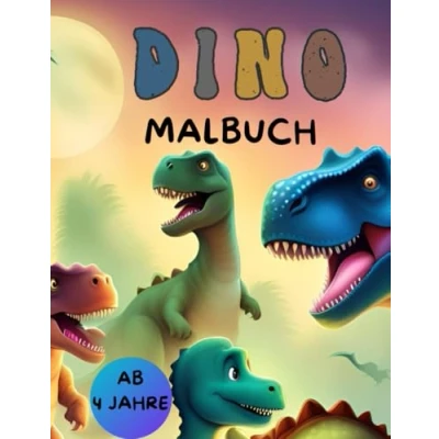 Abbildung von Dino Malbuch für Kinder: Ausmalspaß ab 4 Jahren mit vielen Dinosaurier Bilder zum ausmalen: Ausmalbuch Dinofreunde, tollen Motiven