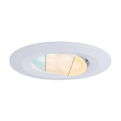 Abbildung von Paulmann 92999 LED Einbauleuchte Calla 3er Set schwenkbar IP65 rund 90mm 30 5,5W 520lm 230V White Switch Weiß Deckenspot Kunststoff 2700 K