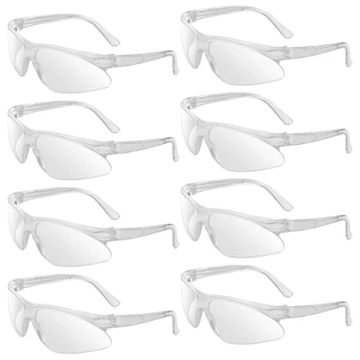 Abbildung von Kigniote Schutzbrille Arbeitsschutzbrille,8 Stück Schutzbrillen Transparent Labor Sicherheitsbrille für Arbeit Staubdicht Schießsport Kinder Herren Damen