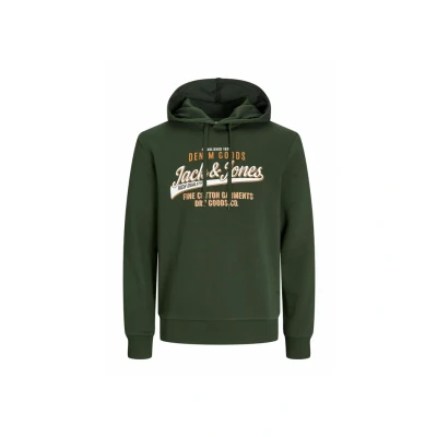 Abbildung von Jack &amp; Jones LOGO Kapuzenpullover, Herren, Größe: XXL, Kombu green