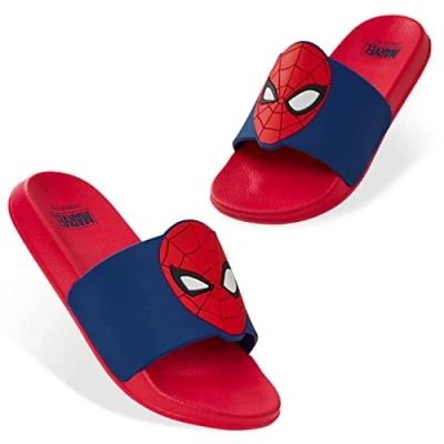 Abbildung von Marvel Kinder Strandschuhe Schlappen Offizielle Gartenschuhe Badesandalen Jungen (Rot/Blau, numeric_33)