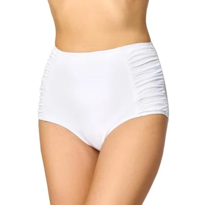 Abbildung von Merry Style Damen Bikinislip MS10 119 Bikinihose Bauch Weg Effekt (Weiß (0016), 44)