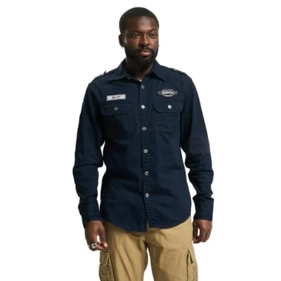 Abbildung von Brandit LUIS Vintage Hemd, Herren, Größe: 3XL, Navy
