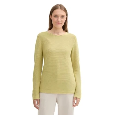 Abbildung von TOM TAILOR Damen Strickpullover aus Bio Baumwolle